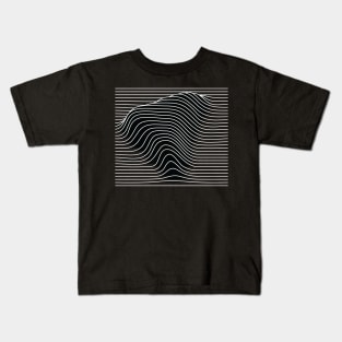 triangle shape in lines Kids T-Shirt